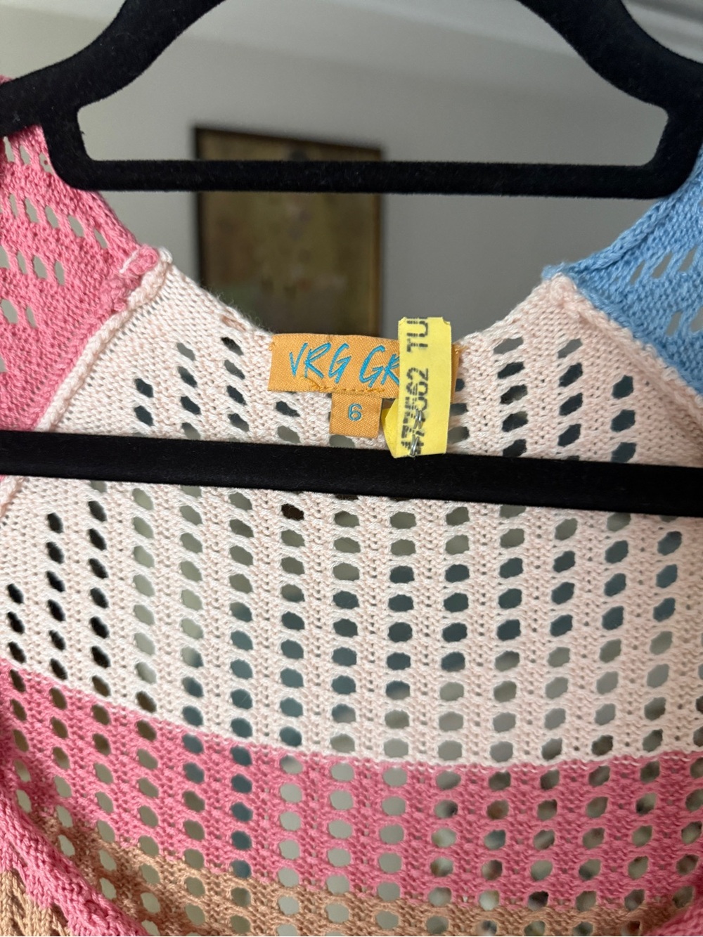 Verge Girl Multicolor Crochet Dress - Picture 3 of 7